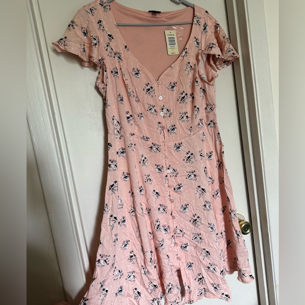 Pink Torrid Bird dress
